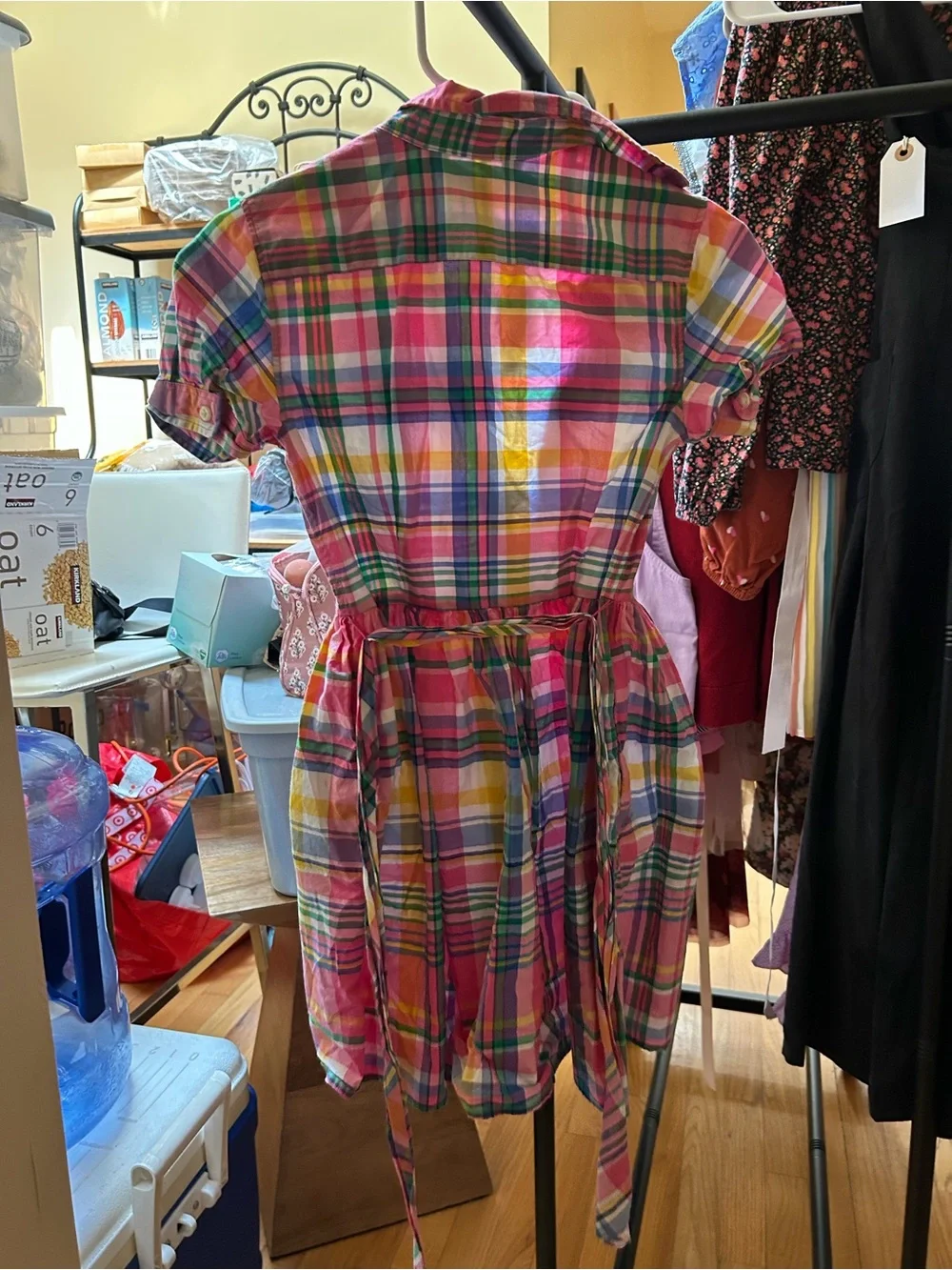 Ralph Lauren Pink Multi-Color Plaid Kids Button-Down